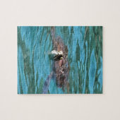 Loggerhead Sea Turtle Wildlife Art Puzzle (Horizontal)