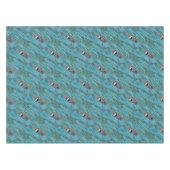 Loggerhead Sea Turtle Wildlife Art Tischdecke (Vorderseite (Horizontal))