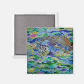 Loggerhead Turtle Colorado Art Magnet (Vorderseite/Rückseite)