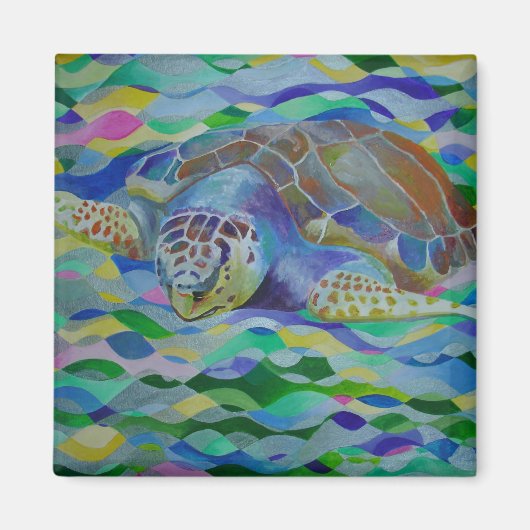 Loggerhead Turtle Colorado Art Magnet (Vorne)