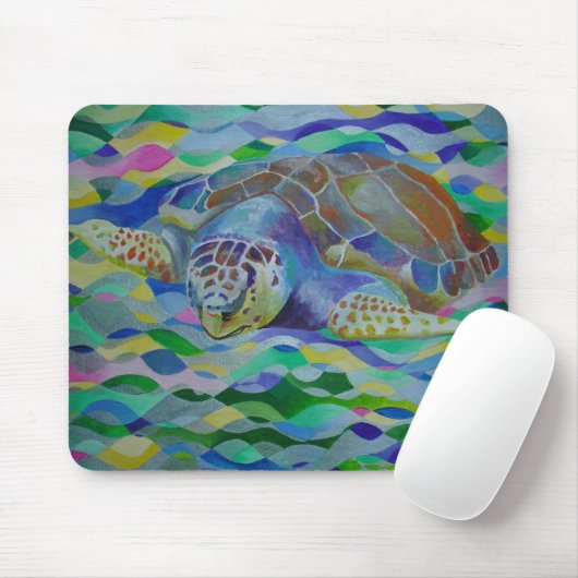 Loggerhead Turtle Colorado Art Mousepad (Mit Mouse)