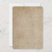 Loggia-Berge Rustikale Hochzeitseinladung Einladung (Rückseite)