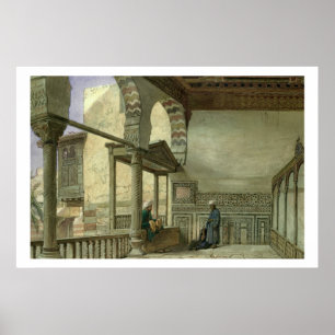 Loggia von Memlook Radnau Bey's House, Kairo Poster