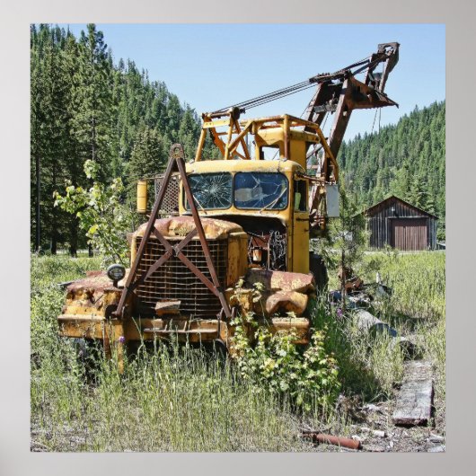 Logging Truck - Burke Idaho Geisterstadt Poster (Vorne)