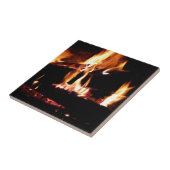 Loggt sich in der Feuer-Feuer-Fotografie ein Fliese (Seite)