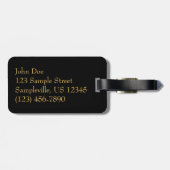 Loggt sich in der Feuer-Feuer-Fotografie ein Gepäckanhänger (Rückseite horizontal)