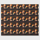 Loggt sich in der Feuer-Feuer-Fotografie ein Geschenkpapier (Flach)