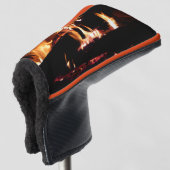 Loggt sich in der Feuer-Feuer-Fotografie ein Golf Headcover (3/4 Vorderseite)