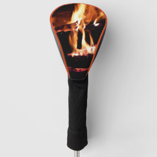Loggt sich in der Feuer-Feuer-Fotografie ein Golf Headcover