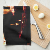 Loggt sich in der Feuer-Feuer-Fotografie ein Handtuch (Viertel Falte)