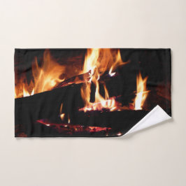 Loggt sich in der Feuer-Feuer-Fotografie ein Handtuch