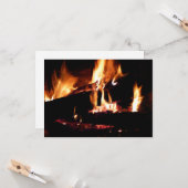 Loggt sich in der Feuer-Feuer-Fotografie ein Karte (Vorderseite/Rückseite Beispiel)