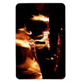 Loggt sich in der Feuer-Feuer-Fotografie ein Magnet (Vertikal)