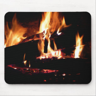 Loggt sich in der Feuer-Feuer-Fotografie ein Mousepad