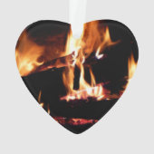 Loggt sich in der Feuer-Feuer-Fotografie ein Ornament (Rückseite)