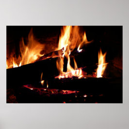 Loggt sich in der Feuer-Feuer-Fotografie ein Poster