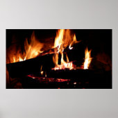 Loggt sich in der Feuer-Feuer-Fotografie ein Poster (Vorne)