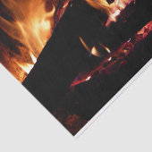 Loggt sich in der Feuer-Feuer-Fotografie ein Seidenpapier (Ausschnitt)