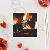 Loggt sich in der Feuer-Feuer-Fotografie ein Serviette (Beispiel)