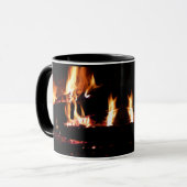 Loggt sich in der Feuer-Feuer-Fotografie ein Tasse (Vorderseite Links)