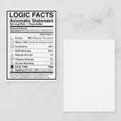 LOGIC_FACTS VISITENKARTE (Vorne/Hinten)