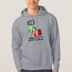 "Logic Kills Action" - Macher-Mentalität, Streetwe Hoodie