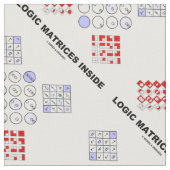 Logic Matrices Inside Boolean Logic Geek Spaß Stoff (Nahaufnahme)