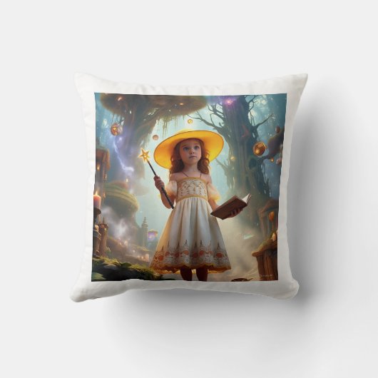 Logic Nahi, Magic Hai - Whimsical Statement T-Shir Kissen (Rückseite)