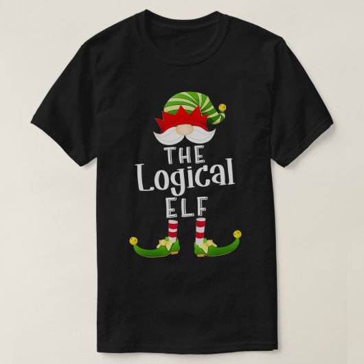 Logical Elf Group Christmas Funny Pajama Party T-Shirt (Design vorne)