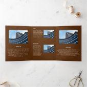 Logical Monochromatic Geometric Retro Angles Dreifach Gefaltete Karte (Innenseite)