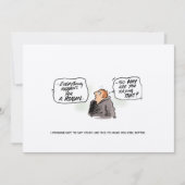 'Logicus Randomus' Funny Cancer Postcard (Vorderseite)