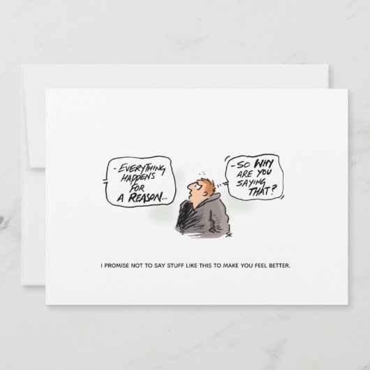 'Logicus Randomus' Funny Cancer Postcard (Vorderseite)