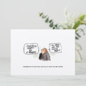 'Logicus Randomus' Funny Cancer Postcard (Stehend Vorderseite)