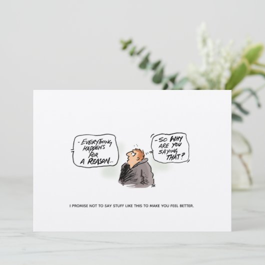 'Logicus Randomus' Funny Cancer Postcard (Stehend Vorderseite)