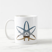 Logidea atheistisches Atomsymbol Kaffeetasse (Links)