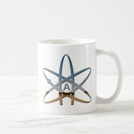 Logidea atheistisches Atomsymbol Kaffeetasse (Rechts)