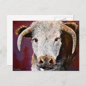 Logie Longhorn Postkarte (Vorne/Hinten)