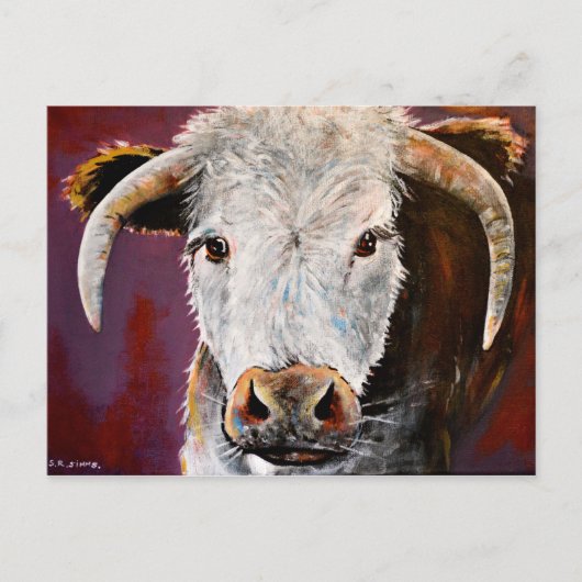 Logie Longhorn Postkarte (Vorderseite)
