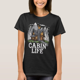 Logierte Holzhütte Lebensberg Haustür C T-Shirt