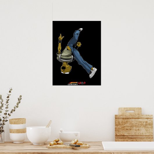 Logik Parkour gedreht Poster (Küche)