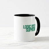 Logik regiert supreme | Analytischer Denker Design Tasse (VorderseiteRechts)