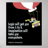 Logik wird Sie von A nach B bringen Poster (Vorne)