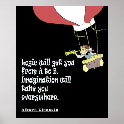 Logik wird Sie von A nach B bringen Poster (Vorne)
