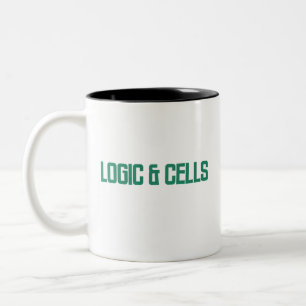 Logik & Zellen   Analytische Tabellenkalkulationsm Zweifarbige Tasse