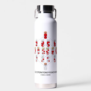 Logikoperationen in einem Hassdiagramm gefunden Trinkflasche