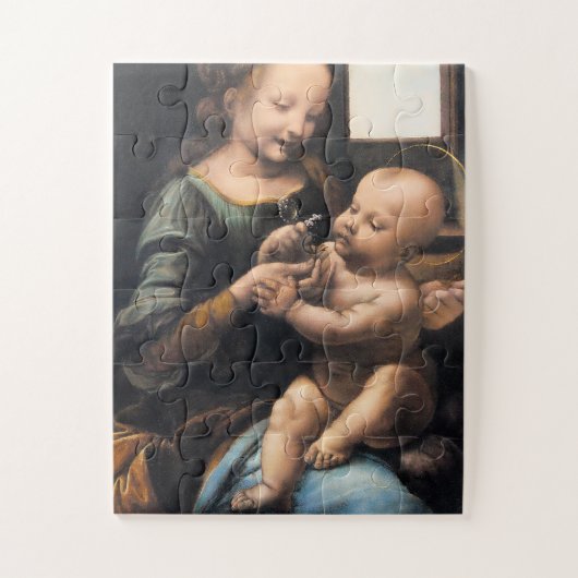 Logikpuzzle druckbar | Benois Madonna Puzzle (Vertikal)