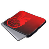 Logikschädel Laptopschutzhülle (Vorne Knopf)