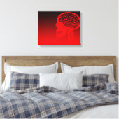 Logikschädel Leinwanddruck (Insitu (Schlafzimmer))