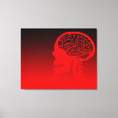 Logikschädel Leinwanddruck (Vorderseite)