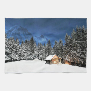 Login-Bergsicht Geschirrtuch